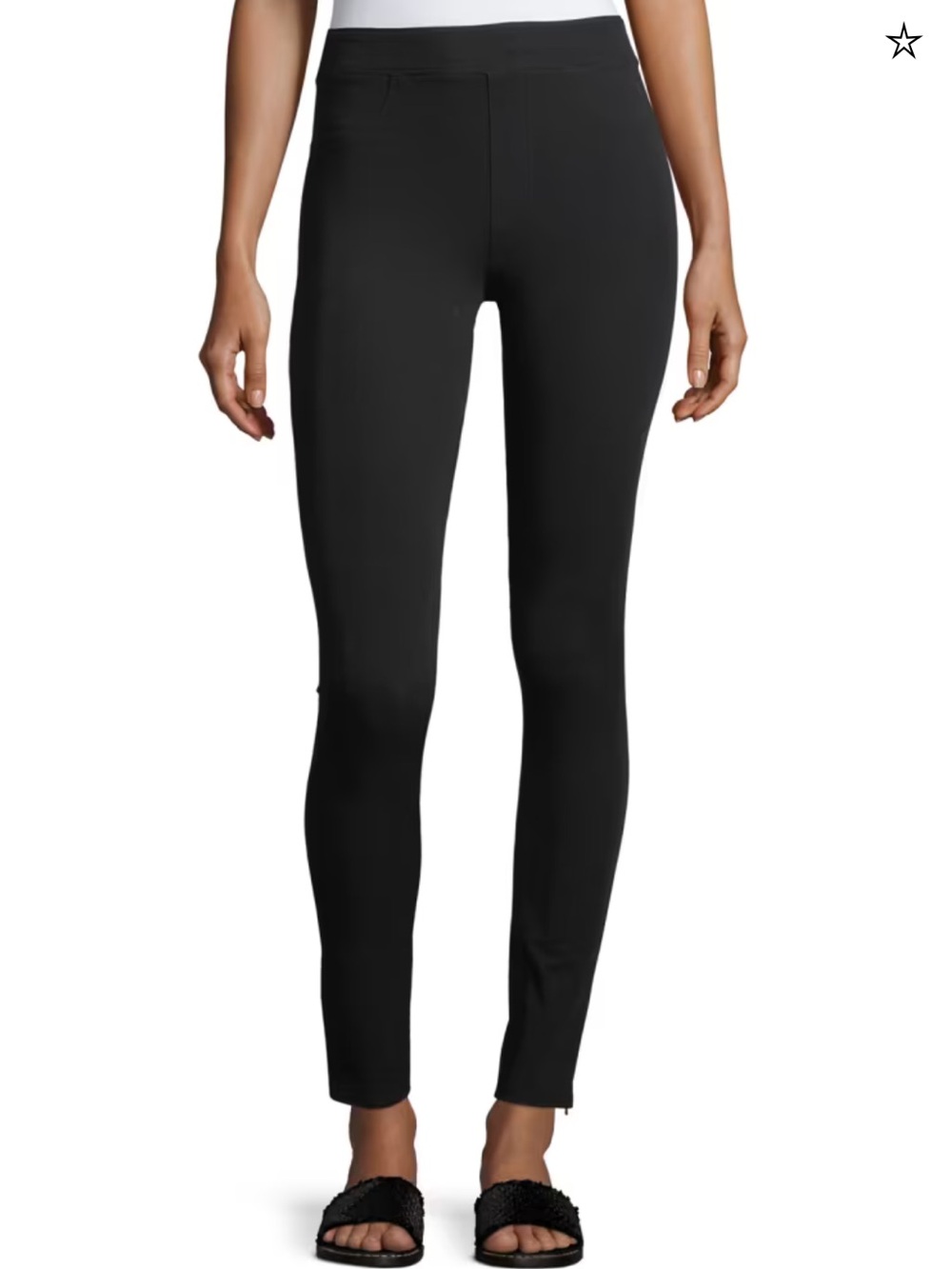 Helmut Lang Black Skinny Ankle Pants